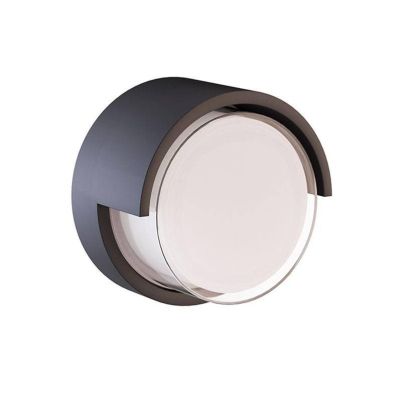 BLIS ROUND PICCOLA APPLIQUE ROTONDA IP65 BIANCA,NERA O CORTEN LED 15W ANTI CORROSIONE DESIGN MODERNO BENEITO FAURE - Cristalensi