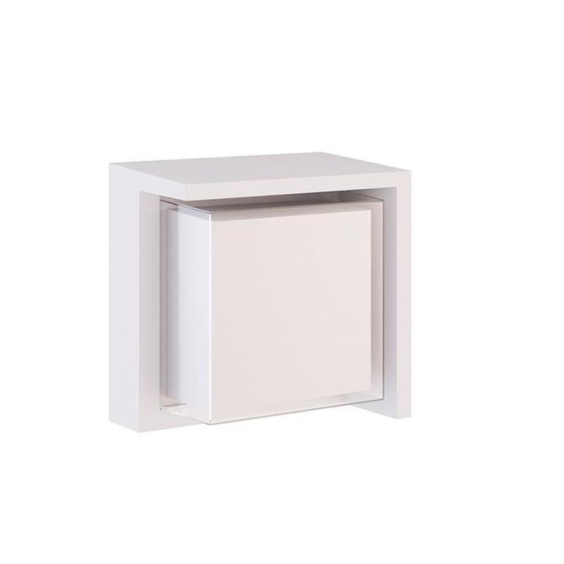 BLIS SQUARE PICCOLA APPLIQUE QUADRATA IP65 BIANCA,NERA O CORTEN LED 15W ANTI CORROSIONE DESIGN MODERNO BENEITO FAURE - Cristalen