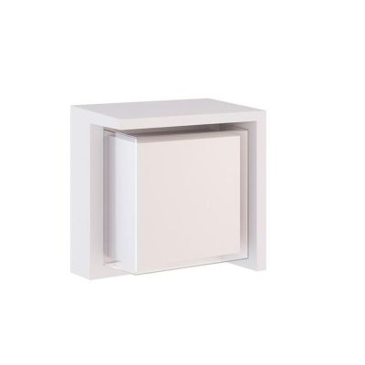 BLIS SQUARE PICCOLA APPLIQUE QUADRATA IP65 BIANCA,NERA O CORTEN LED 15W ANTI CORROSIONE DESIGN MODERNO BENEITO FAURE - Cristalen