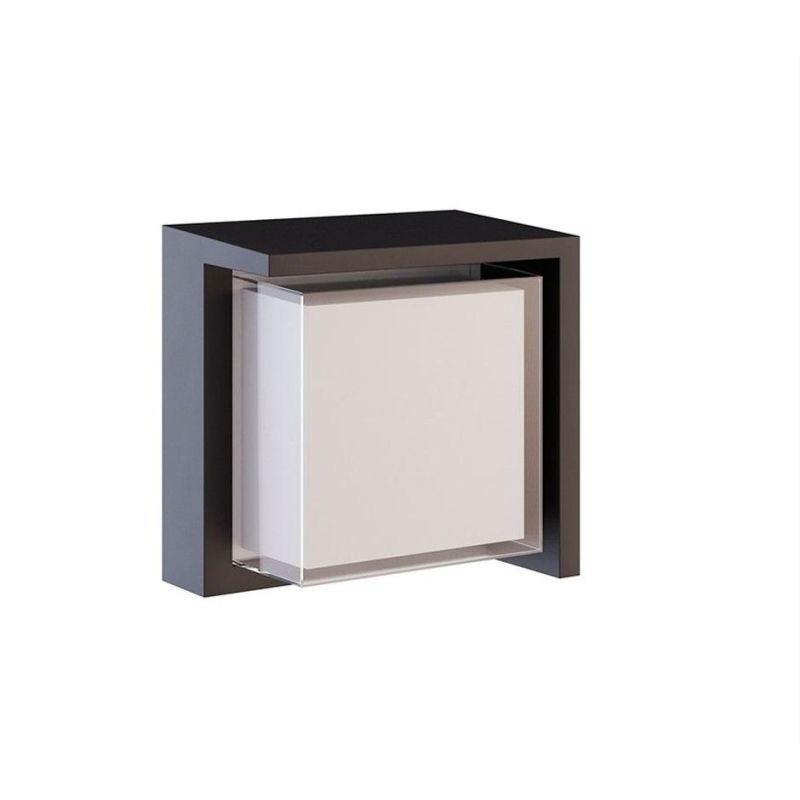 BLIS SQUARE PICCOLA APPLIQUE QUADRATA IP65 BIANCA,NERA O CORTEN LED 15W ANTI CORROSIONE DESIGN MODERNO BENEITO FAURE - Cristalen