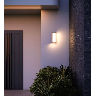 BLIS APPLIQUE RETTANGOLARE IP65 BIANCA,NERA O CORTEN LED 24W ANTI CORROSIONE DESIGN MODERNO BENEITO FAURE - Cristalensi Shop Onl