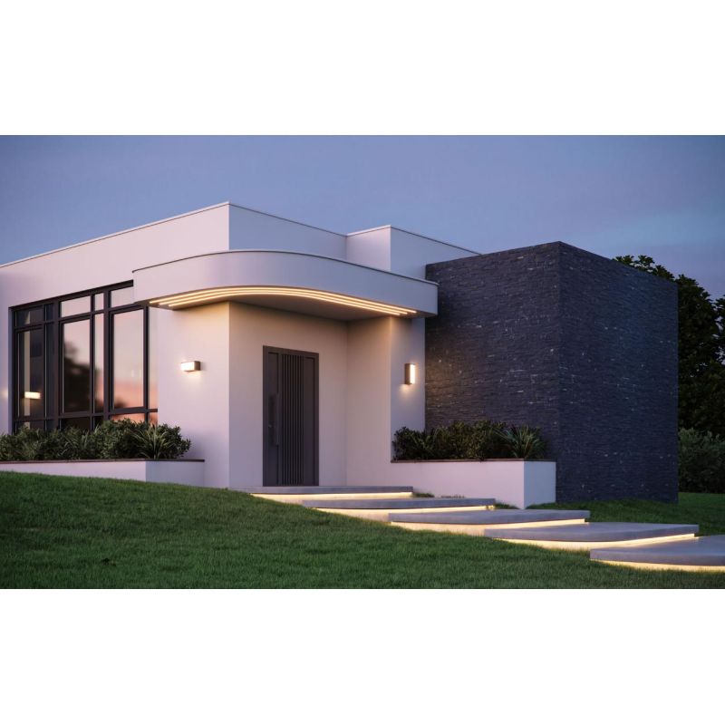 BLIS APPLIQUE RETTANGOLARE IP65 BIANCA,NERA O CORTEN LED 24W ANTI CORROSIONE DESIGN MODERNO BENEITO FAURE - Cristalensi Shop Onl