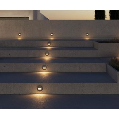 MIS SEGNAPASSO ROTONDO IP65 LED 3W CCT SWITCH COLORI BIANCO NERO O CORTEN SENZA SCASSO BENEITO FAURE - Cristalensi Shop Online