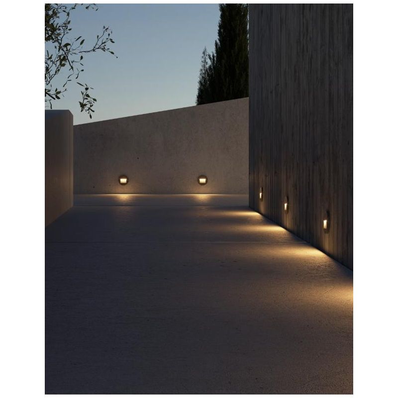 MIS SEGNAPASSO ROTONDO IP65 LED 3W CCT SWITCH COLORI BIANCO NERO O CORTEN SENZA SCASSO BENEITO FAURE - Cristalensi Shop Online