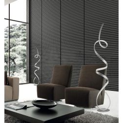 LUMEN PT PIANTANA LED DIMMERABILE 30W 3000LM MODERNA COLORE SILVER ONDALUCE CICIRIELLO - Cristalensi Shop Online 2