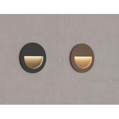 MIS SEGNAPASSO ROTONDO IP65 LED 3W CCT SWITCH COLORI BIANCO NERO O CORTEN SENZA SCASSO BENEITO FAURE - Cristalensi Shop Online