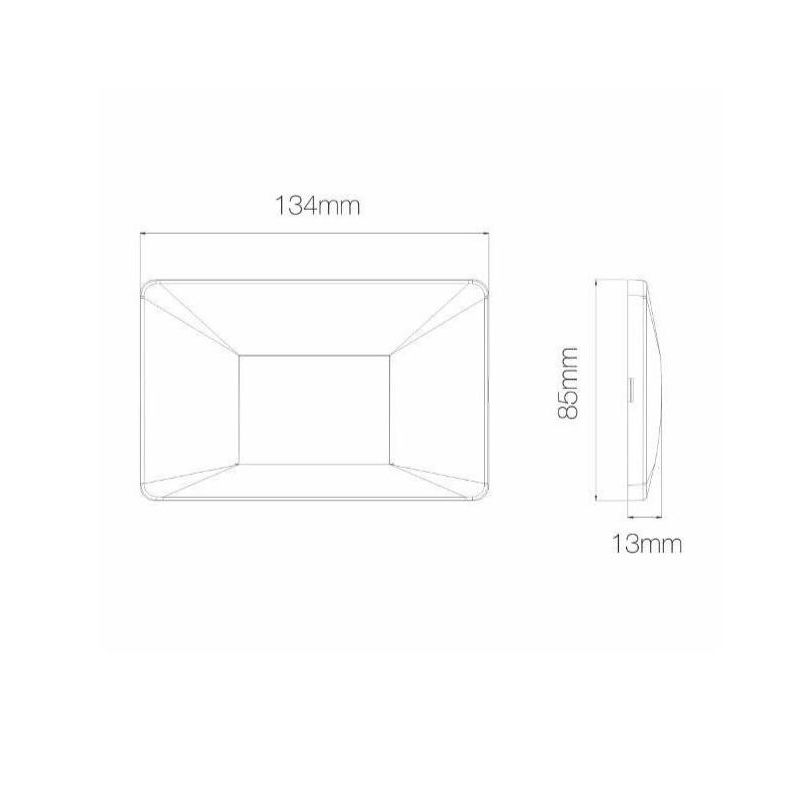 MIS SQUARE SEGNAPASSO RETTANGOLARE IP65 LED 3W CCT SWITCH BIANCO, NERO O CORTEN SENZA SCASSO BENEITO FAURE - Cristalensi Shop On