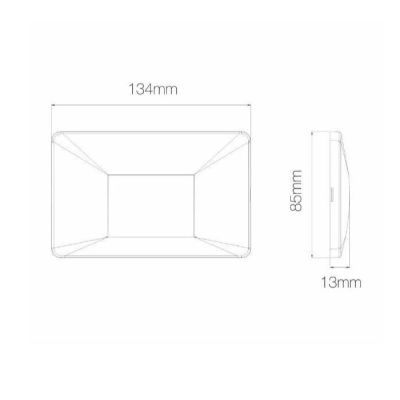 MIS SQUARE SEGNAPASSO RETTANGOLARE IP65 LED 3W CCT SWITCH BIANCO, NERO O CORTEN SENZA SCASSO BENEITO FAURE - Cristalensi Shop On