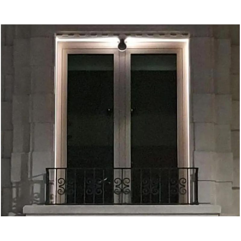 NIK PLAFONIERA ORIGINALE E MODERNA DA ESTERNO LED 5W LUCE 3000K O 4000K IP65 ALLUMINIO GRIGIO BENEITO FAURE - Cristalensi Shop O