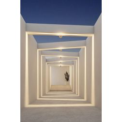 NIK PLAFONIERA ORIGINALE E MODERNA DA ESTERNO LED 5W LUCE 3000K O 4000K IP65 ALLUMINIO GRIGIO BENEITO FAURE - Cristalensi Shop O 2