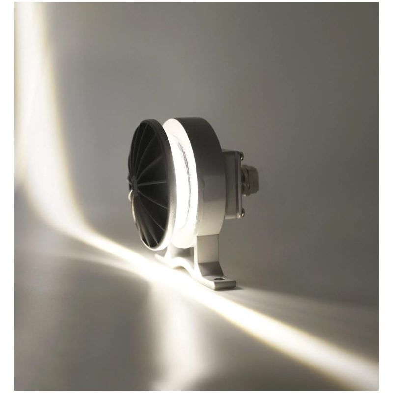 NIK PLAFONIERA ORIGINALE E MODERNA DA ESTERNO LED 5W LUCE 3000K O 4000K IP65 ALLUMINIO GRIGIO BENEITO FAURE - Cristalensi Shop O