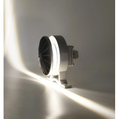 NIK PLAFONIERA ORIGINALE E MODERNA DA ESTERNO LED 5W LUCE 3000K O 4000K IP65 ALLUMINIO GRIGIO BENEITO FAURE - Cristalensi Shop O