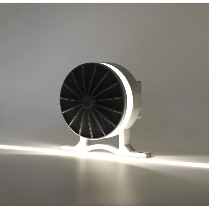 NIK PLAFONIERA ORIGINALE E MODERNA DA ESTERNO LED 5W LUCE 3000K O 4000K IP65 ALLUMINIO GRIGIO BENEITO FAURE - Cristalensi Shop O