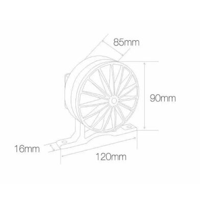 NIK PLAFONIERA ORIGINALE E MODERNA DA ESTERNO LED 5W LUCE 3000K O 4000K IP65 ALLUMINIO GRIGIO BENEITO FAURE - Cristalensi Shop O