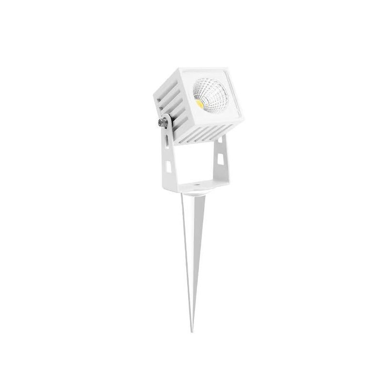 ZAS FARETTO QUADRATO DA ESTERNO IP65 LED 7W ORIENTABILE CON PICCHETTO INCLUSO BIANCO, NERO O CORTEN BENEITO FAURE - Cristalensi 