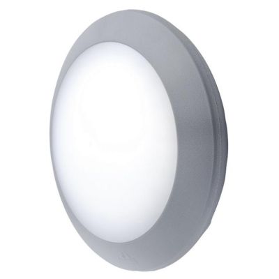 BERTA PLAFONIERA APPLIQUE DIAMETRO 27,5 ATTACCO 1XE27 IP66 IN RESINA BIANCA,GRIGIA O NERA DARK LIGHT - Cristalensi Shop Online