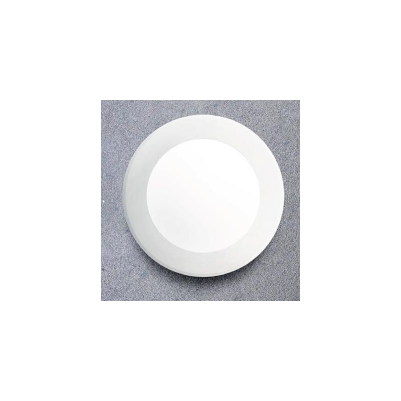 BERTA PLAFONIERA APPLIQUE DIAMETRO 27,5 ATTACCO 1XE27 IP66 IN RESINA BIANCA,GRIGIA O NERA DARK LIGHT - Cristalensi Shop Online