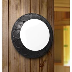 RITA PLAFONIERA APPLIQUE CLASSICA D35 CM IP66 IN RESINA 4 COLORI ATTACCO E27 FUMAGALLI MADE IN ITALY DARK LIGHT - Cristalensi Sh