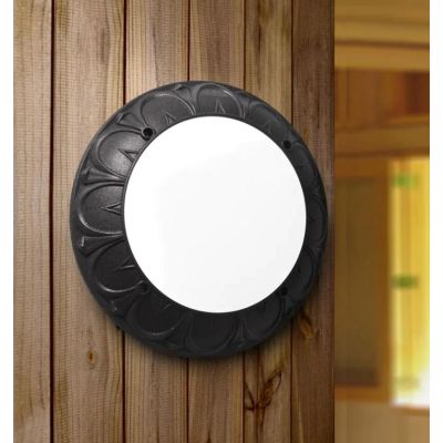 RITA PLAFONIERA APPLIQUE CLASSICA D35 CM IP66 IN RESINA 4 COLORI ATTACCO E27 FUMAGALLI MADE IN ITALY DARK LIGHT - Cristalensi Sh