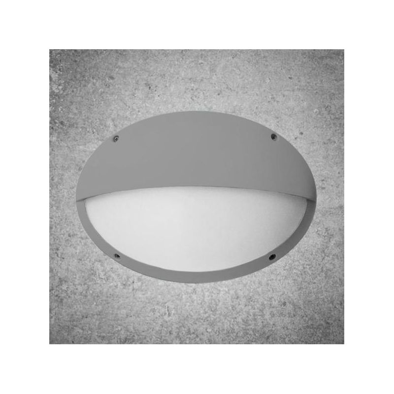 APPLIQUE CON PALPEBRA PER ESTERNO IN RESINA IP66 BIANCO,GRIGIO O NERO LUCE VERSO IL BASSO DARK LIGHT - Cristalensi Shop Online