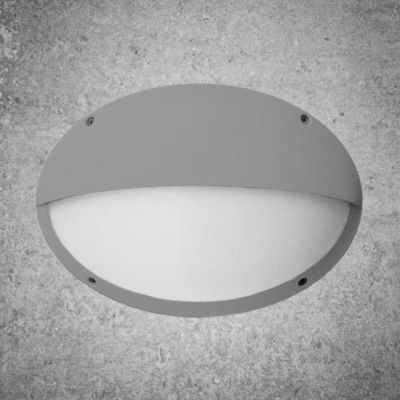 APPLIQUE CON PALPEBRA PER ESTERNO IN RESINA IP66 BIANCO,GRIGIO O NERO LUCE VERSO IL BASSO DARK LIGHT - Cristalensi Shop Online