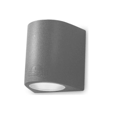 MARTA 160 APPLIQUE DA ESTERNO IP55 RESINA BIANCA,GRIGIA O NERA MONO EMISSIONE MODERNA FUMAGALLI DARK LIGHT - Cristalensi Shop On