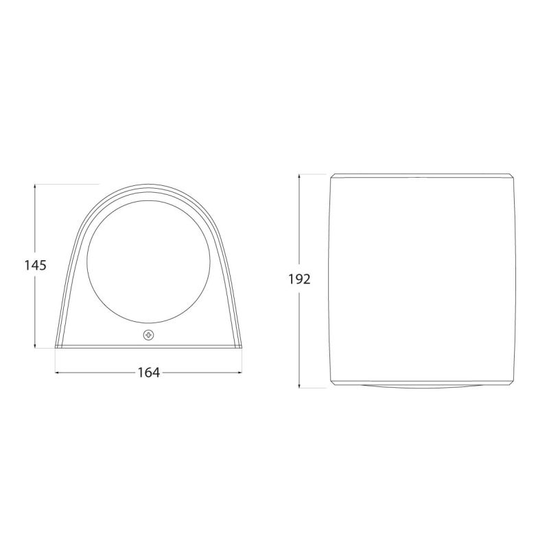 MARTA 160 APPLIQUE DA ESTERNO IP55 RESINA BIANCA,GRIGIA O NERA MONO EMISSIONE MODERNA FUMAGALLI DARK LIGHT - Cristalensi Shop On