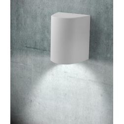 MARTA 160 APPLIQUE DA ESTERNO IP55 RESINA BIANCA,GRIGIA O NERA MONO EMISSIONE MODERNA FUMAGALLI DARK LIGHT - Cristalensi Shop On