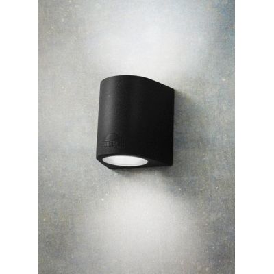 MARTA 160 APPLIQUE DA ESTERNO BIEMISSIONE DI LUCE IP55 RESINA BIANCA,GRIGIA O NERA MODERNA FUMAGALLI DARK LIGHT - Cristalensi Sh
