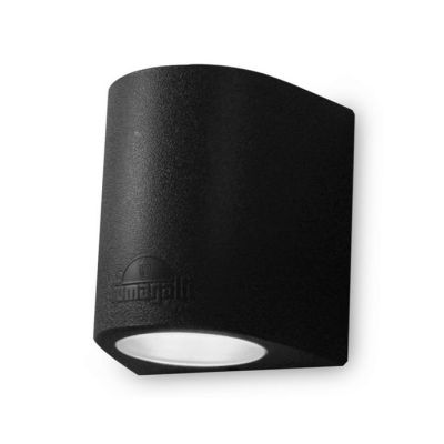 MARTA 160 APPLIQUE DA ESTERNO BIEMISSIONE DI LUCE IP55 RESINA BIANCA,GRIGIA O NERA MODERNA FUMAGALLI DARK LIGHT - Cristalensi Sh