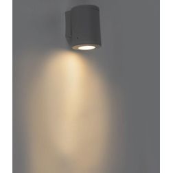 FRANCA 90 APPLIQUE DA ESTERNO MONO EMISSIONE IP55 RESINA BIANCA,GRIGIA O NERA MODERNA FUMAGALLI DARK LIGHT - Cristalensi Shop On