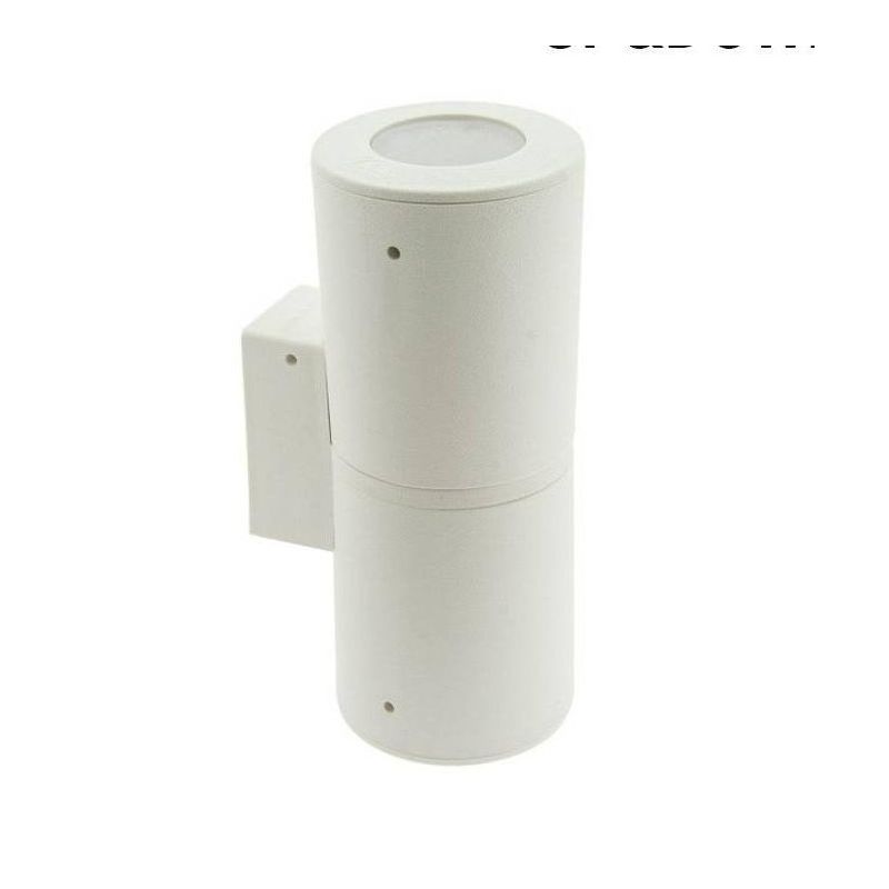 FRANCA 90 2 LUCI APPLIQUE DA ESTERNO BIEMISSIONE IP55 RESINA BIANCA,GRIGIA O NERA MODERNA FUMAGALLI DARK LIGHT - Cristalensi Sho