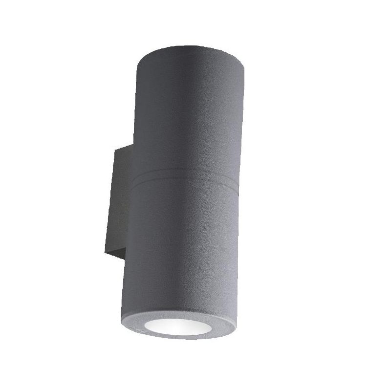 FRANCA 90 2 LUCI APPLIQUE DA ESTERNO BIEMISSIONE IP55 RESINA BIANCA,GRIGIA O NERA MODERNA FUMAGALLI DARK LIGHT - Cristalensi Sho