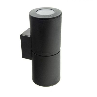 FRANCA 90 2 LUCI APPLIQUE DA ESTERNO BIEMISSIONE IP55 RESINA BIANCA,GRIGIA O NERA MODERNA FUMAGALLI DARK LIGHT - Cristalensi Sho