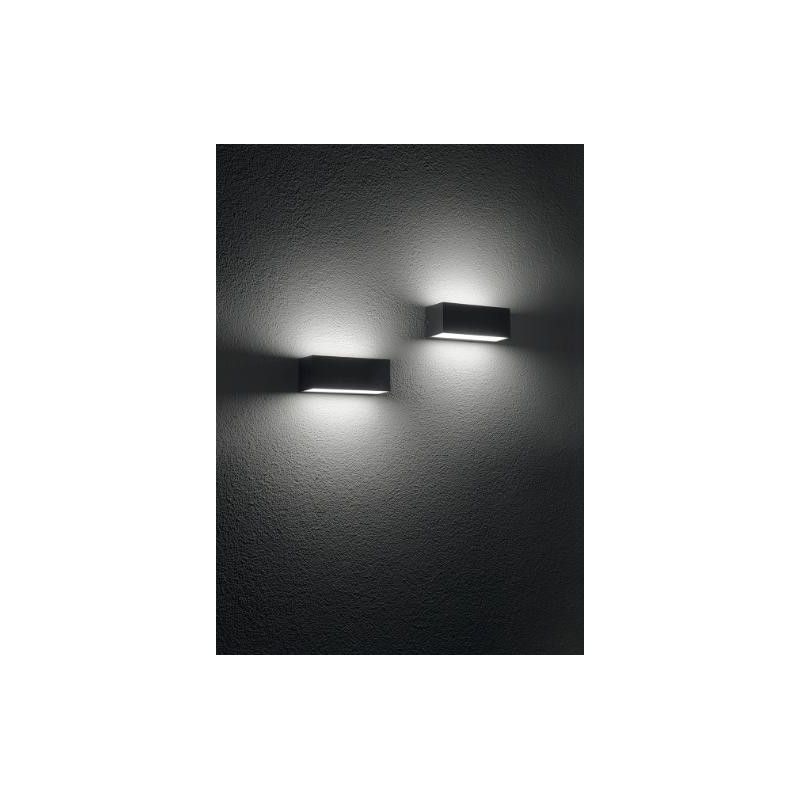FALCO APPLIQUE DA ESTERNO IP65 LED 12W ARGENTO NERO BIANCO DI ONDALUCE ONDALUCE CICIRIELLO - Cristalensi Shop Online