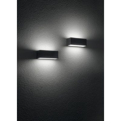 FALCO APPLIQUE DA ESTERNO IP65 LED 12W ARGENTO NERO BIANCO DI ONDALUCE ONDALUCE CICIRIELLO - Cristalensi Shop Online