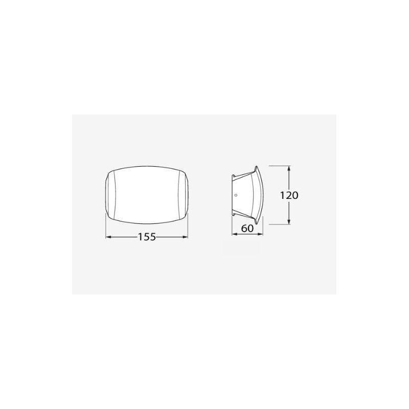 ABRAM 150 APPLIQUE DA ESTERNO IP55 IN RESINA BIANCA,GRIGIA O NERA MADE IN ITALY FUMAGALLI DARK LIGHT - Cristalensi Shop Online