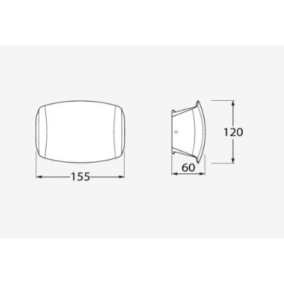 ABRAM 150 APPLIQUE DA ESTERNO IP55 IN RESINA BIANCA,GRIGIA O NERA MADE IN ITALY FUMAGALLI DARK LIGHT - Cristalensi Shop Online