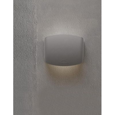 ABRAM 150 APPLIQUE DA ESTERNO IP55 IN RESINA BIANCA,GRIGIA O NERA MADE IN ITALY FUMAGALLI DARK LIGHT - Cristalensi Shop Online