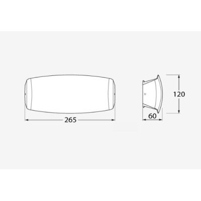 ABRAM 270 APPLIQUE DA ESTERNO IP55 IN RESINA BIANCA,GRIGIA O NERA MADE IN ITALY FUMAGALLI DARK LIGHT - Cristalensi Shop Online