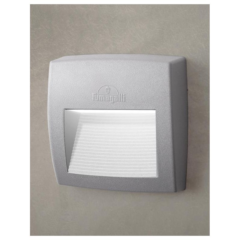 LORENZA 150 SEGNAPASSO APPLIQUE IP55 IN RESINA BIANCA,GRIGIA O NERA MADE IN ITALY FUMAGALLI MODERNO DARK LIGHT - Cristalensi Sho