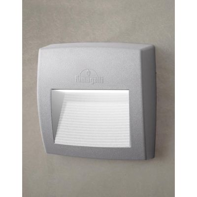 LORENZA 150 SEGNAPASSO APPLIQUE IP55 IN RESINA BIANCA,GRIGIA O NERA MADE IN ITALY FUMAGALLI MODERNO DARK LIGHT - Cristalensi Sho