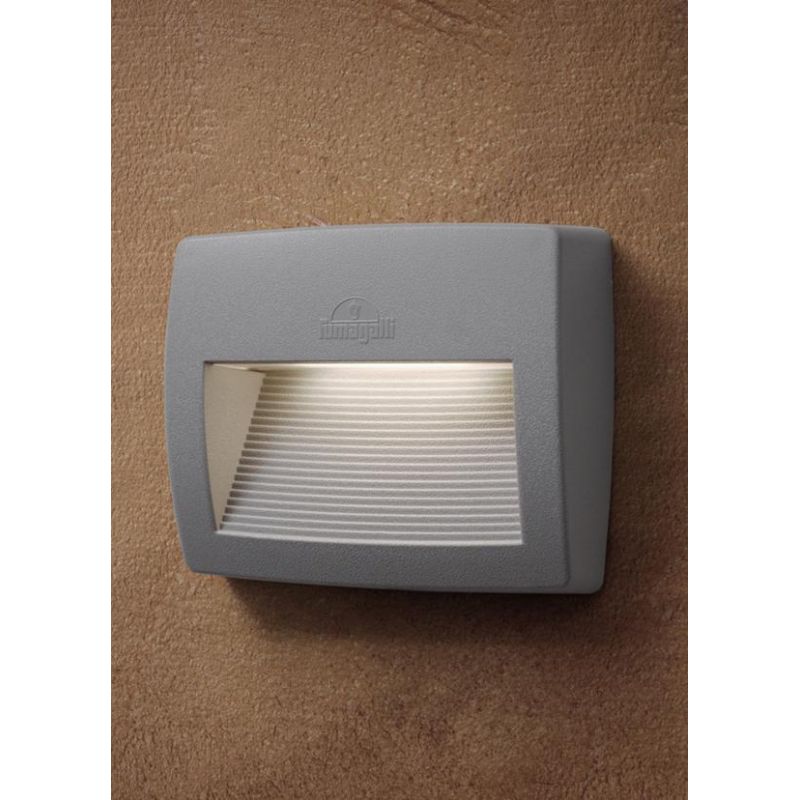 LORENZA 190 SEGNAPASSO APPLIQUE IP55 IN RESINA BIANCA,GRIGIA O NERA MADE IN ITALY FUMAGALLI MODERNO DARK LIGHT - Cristalensi Sho