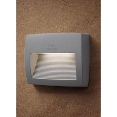 LORENZA 190 SEGNAPASSO APPLIQUE IP55 IN RESINA BIANCA,GRIGIA O NERA MADE IN ITALY FUMAGALLI MODERNO DARK LIGHT - Cristalensi Sho