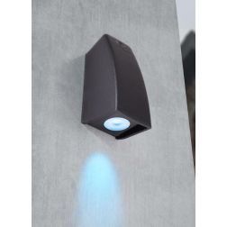 MAMETE APPLIQUE SQUADRATA IP67 RESINA BIANCA,GRIGIA O NERA MONO EMISSIONE FUMAGALLI DARK LIGHT - Cristalensi Shop Online