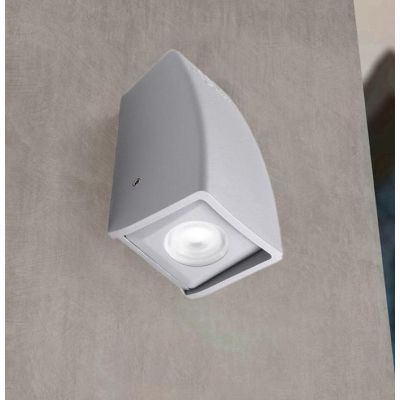 MAMETE APPLIQUE SQUADRATA IP67 RESINA BIANCA,GRIGIA O NERA MONO EMISSIONE FUMAGALLI DARK LIGHT - Cristalensi Shop Online