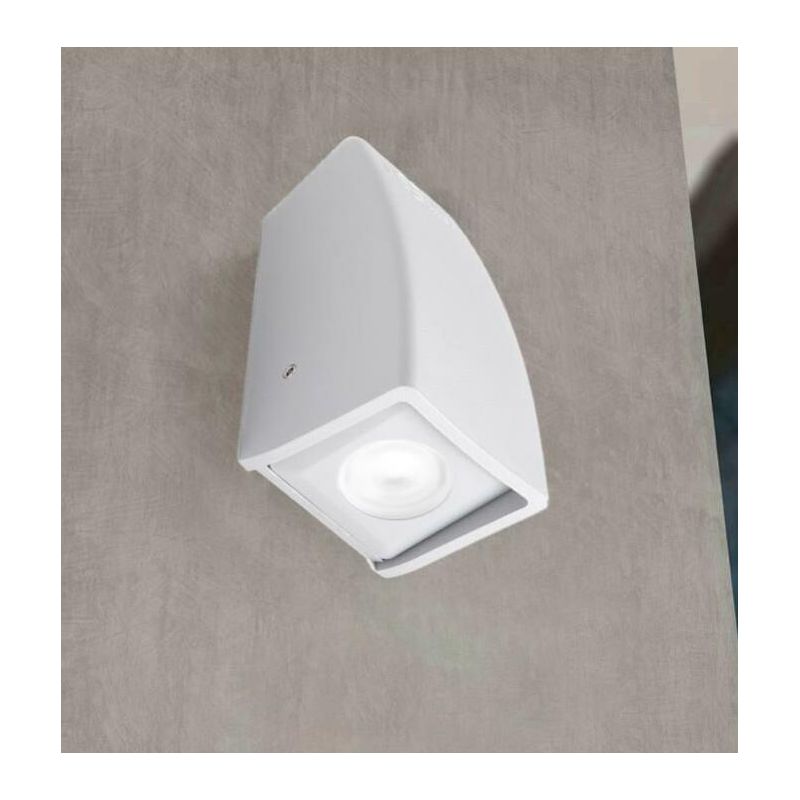 MAMETE APPLIQUE SQUADRATA IP67 RESINA BIANCA,GRIGIA O NERA MONO EMISSIONE FUMAGALLI DARK LIGHT - Cristalensi Shop Online