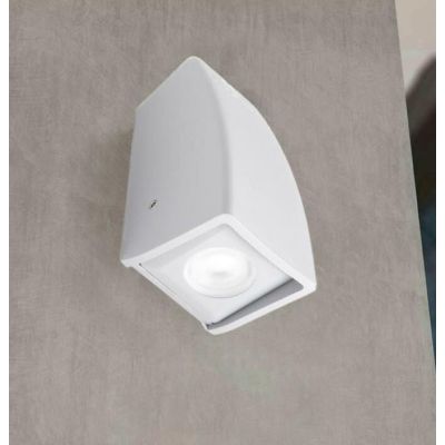 MAMETE APPLIQUE SQUADRATA IP67 RESINA BIANCA,GRIGIA O NERA MONO EMISSIONE FUMAGALLI DARK LIGHT - Cristalensi Shop Online