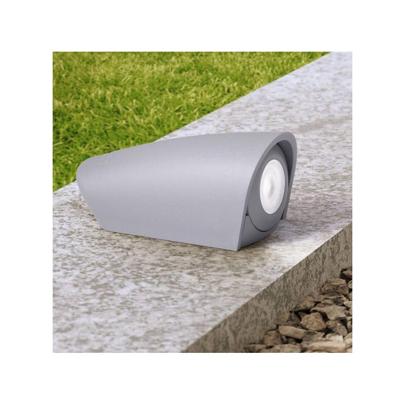 MAMETE APPLIQUE TONDEGGIANTE IP67 RESINA BIANCA,GRIGIA O NERA MONO EMISSIONE FUMAGALLI DARK LIGHT - Cristalensi Shop Online