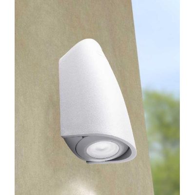 MAMETE APPLIQUE TONDEGGIANTE IP67 RESINA BIANCA,GRIGIA O NERA MONO EMISSIONE FUMAGALLI DARK LIGHT - Cristalensi Shop Online